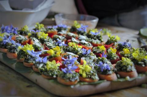 Cuisine de plantes sauvages dans le Chasseral