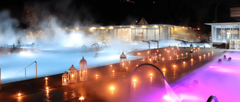 Baignades aux Chandelles aux Bains de Lavey