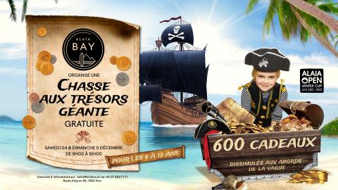 Chasse au trésor géante à Alaïa Bay