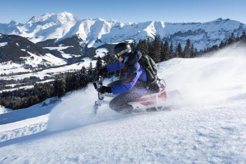 Snowbike à Crans-Montana
