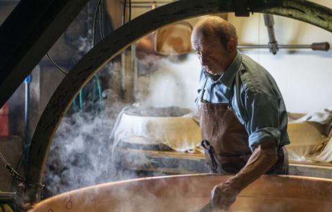 Fabrication du fromage à Charmey