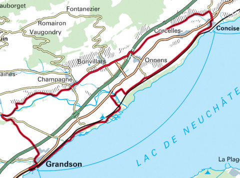 Balade à vélo au départ de Grandson