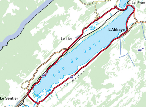 Balade à vélo autour du lac de Joux