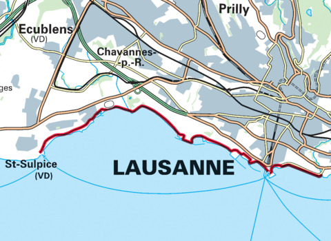 Balade à vélo de St-Sulpice à Lausanne-Ouchy