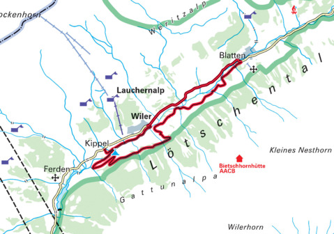 Balade à vélo dans le Lötschental