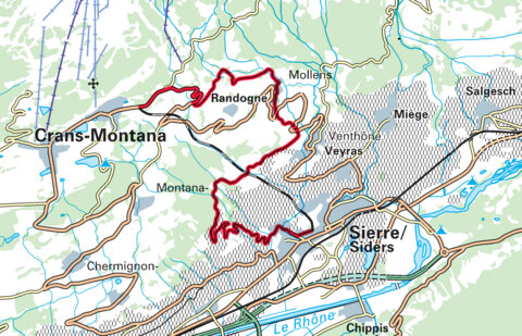 Balade à vélo de Montana à Sierre