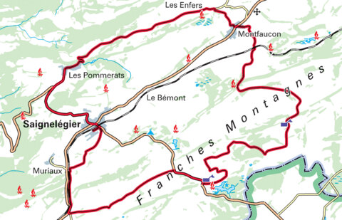 Balade à vélo dans l’est des Franches-Montagnes