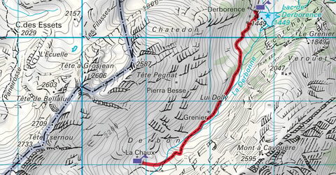 Montée au gîte de Dorbon