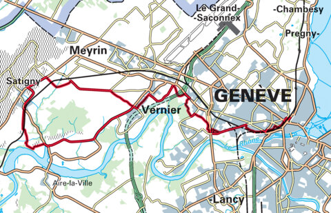 Balade à vélo de Genève à Satigny