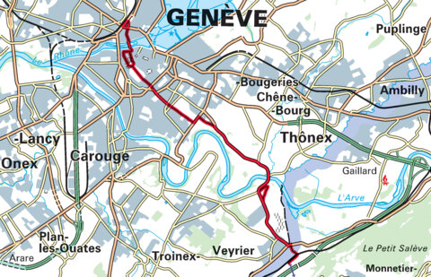 Balade à vélo de Genève au Salève