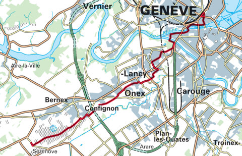 Balade à vélo de Genève au Signal de Bernex