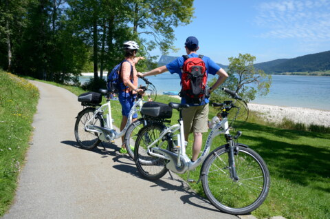 Tour du lac de Joux à e-bike