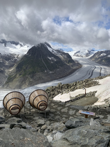 Buffet froid à discrétion au glacier d&rsquo;Aletsch