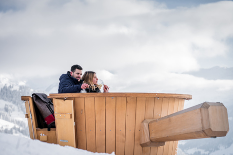 Rando hivernale au caquelon à fondue géant de Wispile