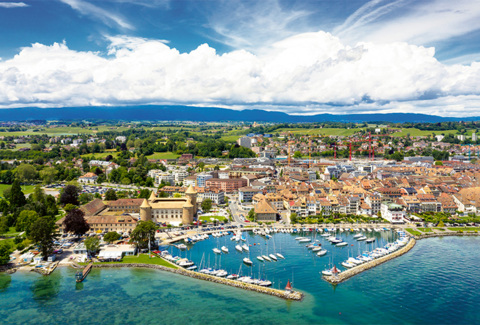 Tour au-dessus de Morges à e-bike