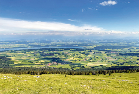Tour entre Lignières et le Chasseral à e-bike