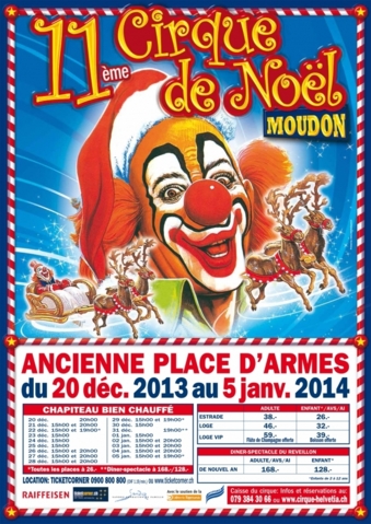 Cirque Helvetia, 11ème Cirque de Noël à Moudon