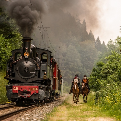 Train à vapeur des Franches-Montagnes