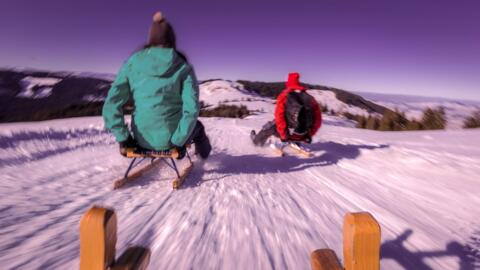 Luge nocturne à Moléson (FR)