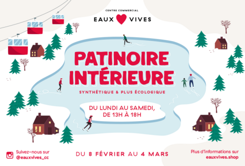Patinoire au Centre Commercial des Eaux-Vives – Genève
