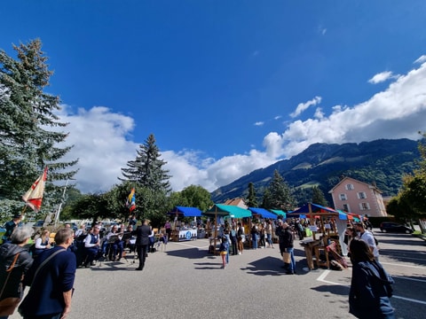 Marché des artisans à Broc