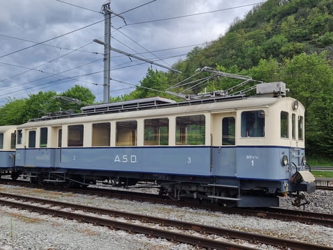 Balade en train rétro d'Aigle aux Diablerets