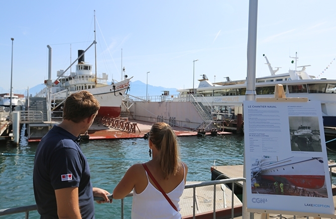 Le temps d’un week-end, la CGN ouvre les portes de son chantier naval à Lausanne-Ouchy.