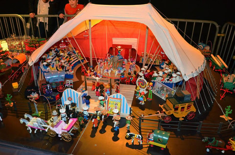 Expo de maquettes de cirque Playmobil