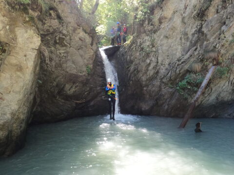Initiation au canyoning à Bourg-St-Pierre (VS)