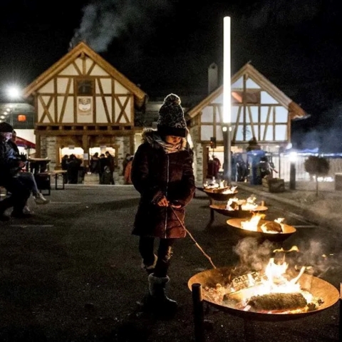 Fête du feu à Saillon (VS)