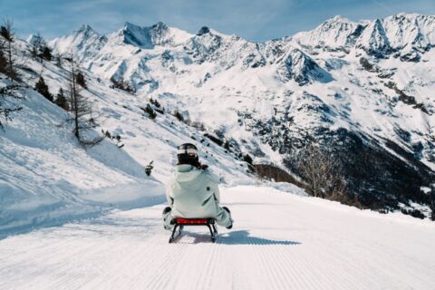 Luge dans la vallée de Saas