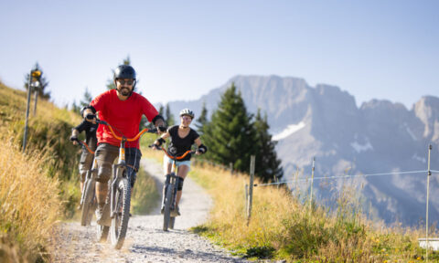 Trottinettes de descente à Champéry (VS)
