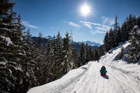 Chemin de luge des Marécottes