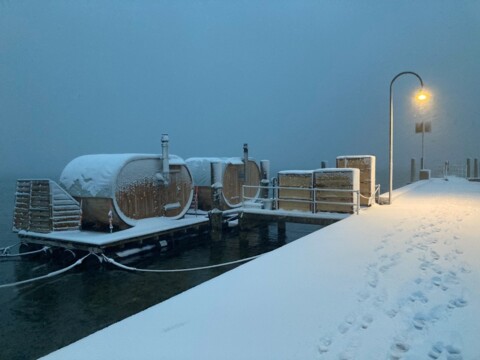 Saunafloss – sauna flottant à Cerlier (BE)