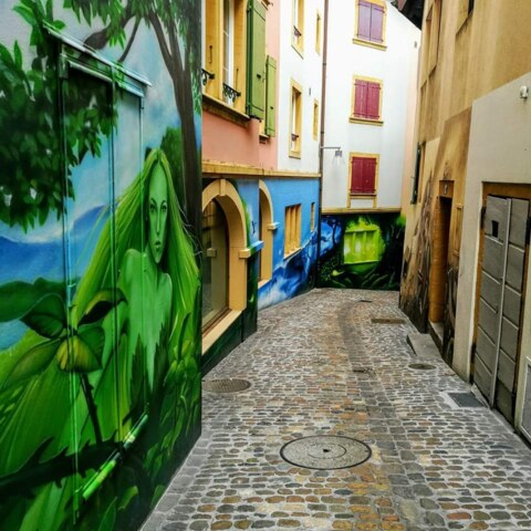 Parcours des fresques de Kesh à Neuchâtel
