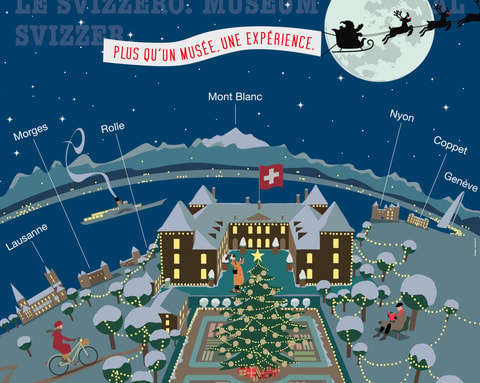 Le château de Prangins aux couleurs de Noël
