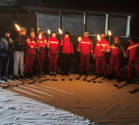 Descente aux flambeaux de Noël