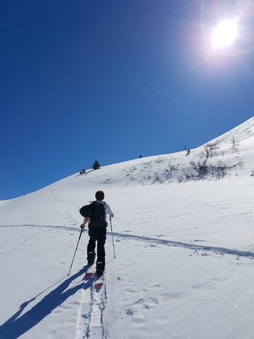 Randonnée en splitboard