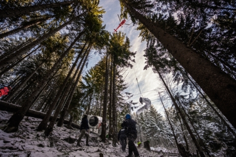 Attention, ça glisse à Charmey (FR)