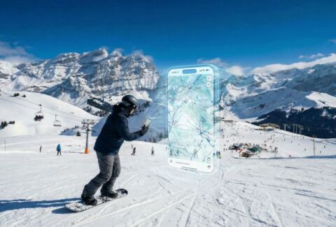 Lors de notre passage sur le domaine skiable de Villars, nous avons testé la dernière mise à jour de l’application Swisstopo. Désormais, les pistes de ski et les remontées mécaniques apparaissent directement sur la carte. Pratique !