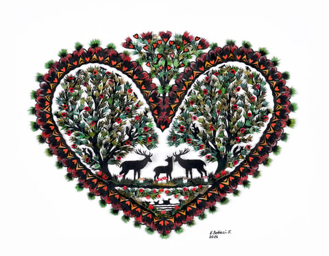Exposition de découpage à Château-d'Oex