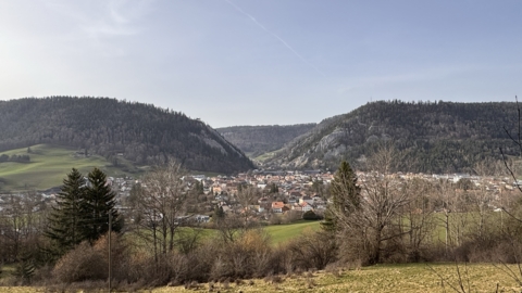 En descendant à Fleurier
