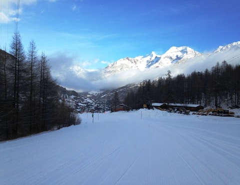 Saas-Fee: Volle Abfahrt bis ins Tal oder Urlaub zurück