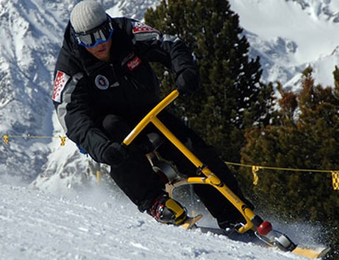Grächen ist Austragungsort der Skibob-WM