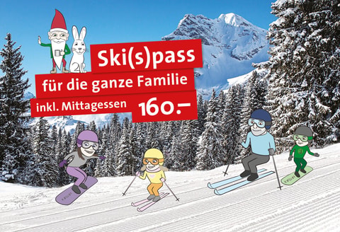 Ski-Spass inklusive Mittagessen in Braunwald für die ga...