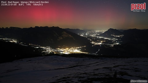 Polarlichter verzaubern den Schweizer Nachthimmel