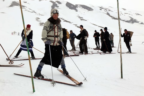 Hickory-Wedeln auf der Engstligenalp