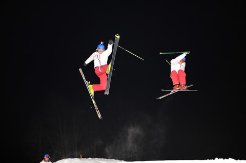 Schneesportshow in Lenk-Simmental
