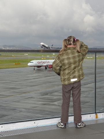 Zuschauerterrasse am Flughafen Zürich-Kloten