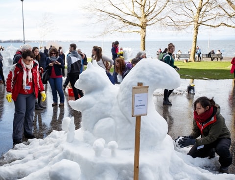 Schneeskulpturen-Festival in Rorschach